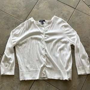 Chaps women’s 3/4 sleeve cotton cardigan NWOT
